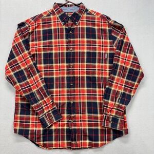 Woolrich Shirt Mens Large Plaid Flannel Button Down Outdoor Classic
